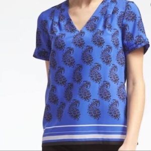 Banana Republic work blouse in blue